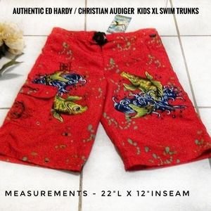 🍎 NWTs Ed Hardy Tropical Swim Trunks XL
